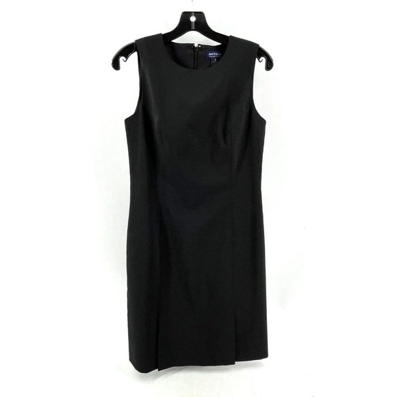 Ann Taylor Women's Black Sleeveless Wool Blend A Line Career Dress Size 8P - Picture 2 of 16